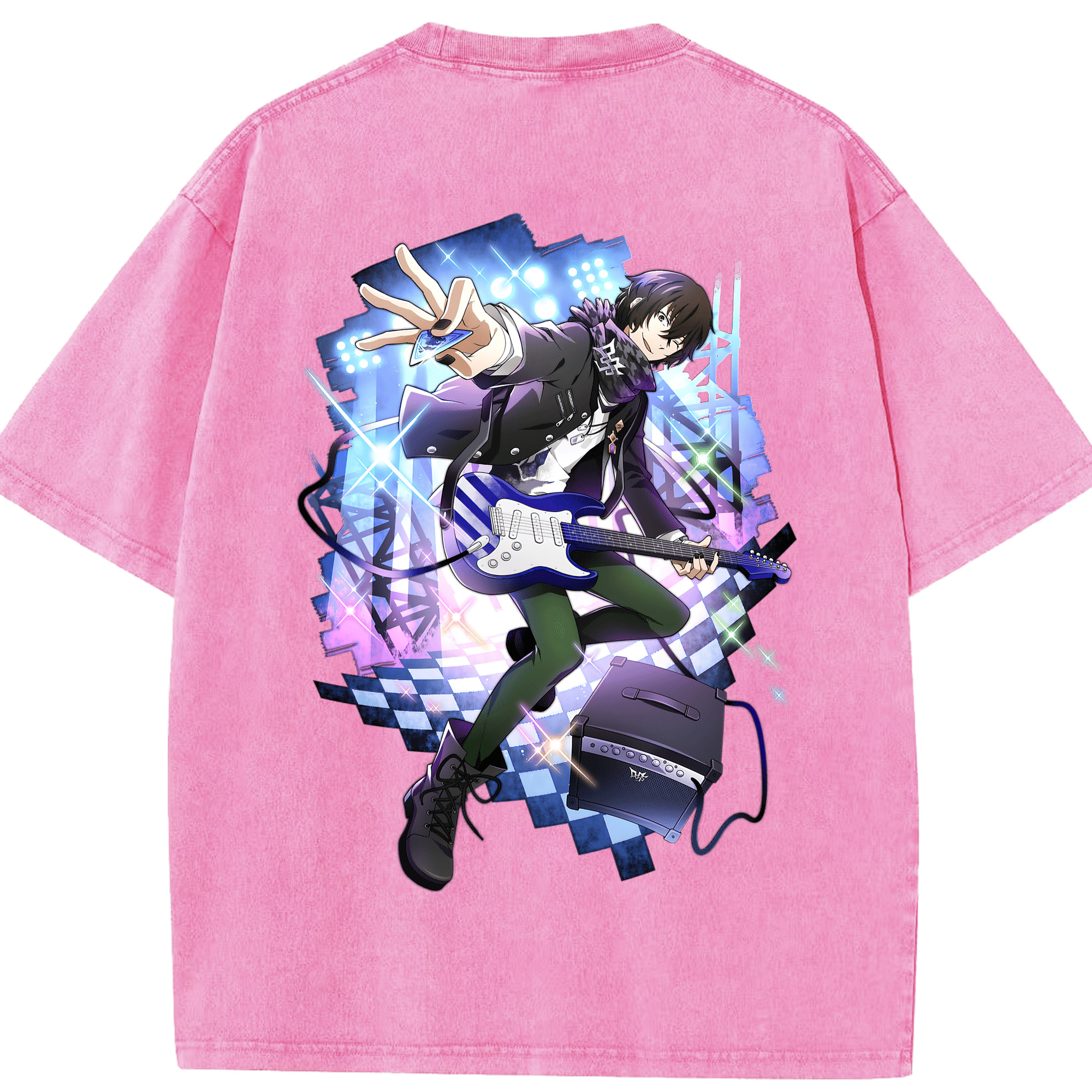 （画像用） 文豪ストレイドッグス Bungo Stray Dogs 綿100% ヴィンテージ風 半袖Tシャツ（背面プリント）